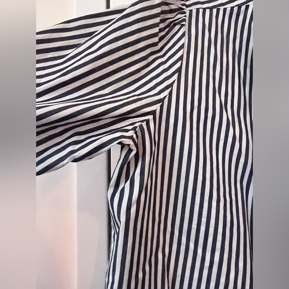 EUC J Crew Blouse Bow Stripe PL - Picture 6 of 14